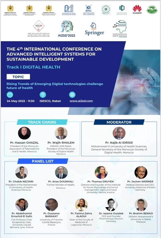 The 4th International Conference on Advanced Intelligent Systems For Sustainable Development